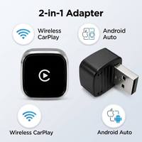 Adaptador Inalámbrico 2 en 1 para Carplay y Android Auto, Mini Adaptador USB Tipo C