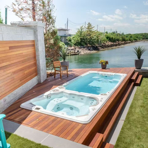 Jacuzzi Exterior Grande para 6-7 Personas, <span class=keywords><strong>Piscina</strong></span> de Hidromasaje con Control Inteligente de 6 m - Product Image 3