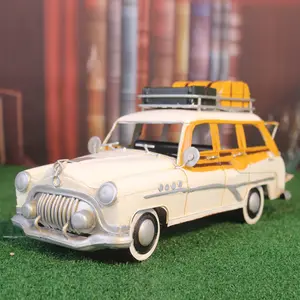 Factory Directly Selling Scale White Classic Taxi Miniature Cars Metal Model