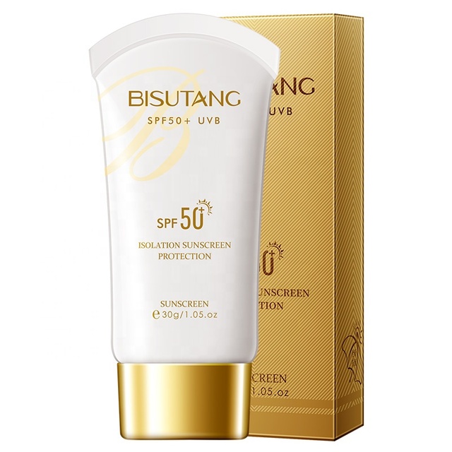BISUTANG Cream Sunscreen SPF50 PA+++ Moisturizing Hydration Refreshing Non-greasy 30g