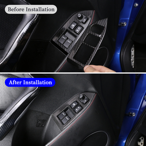 Per Toyota 86/Subaru BRZ 2012-2021 in vera fibra di carbonio accessori per interni in vetro alzate il pulsante cornice decorativa - Product Image 2