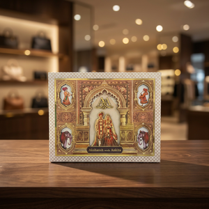 Traditional Resin Photo <b>Frame</b> gift box With Hand-Painted Artistic Design Wedding Decoration Gift Customized Shape Florals Patter - Product Image 1