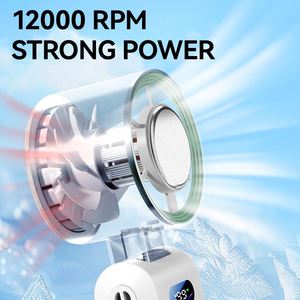 Portable Neckband Handheld 199 Levels Speed 4000Mah <b>Usb</b>-C Rechargeable Digital Display <b>Mini</b> <b>Fan</b> for Outdoor - Product Image 5