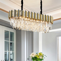 Fabricant best-seller Cuisine moderne personnalisée Restaurant Bar Lustre à DEL en or