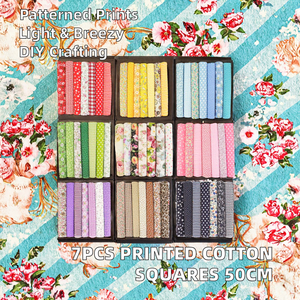 Tissus en coton imprimés carrés, tissés unis, pour la couture, le <span class=keywords><strong>patchwork</strong></span>, le matériel de bricolage, l'artisanat, la broderie à la main - Product Image 5