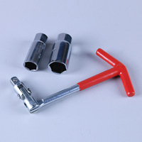 Clé à douille et à bougie de type T double usage 16/21 mm en acier au chrome-vanadium avec garantie de 6 mois pour la réparation automobile