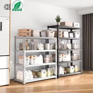 Fábrica de China, venta al por mayor, stock de alta calidad, luz ajustable para oficina en casa, apilamiento, estante de metal sin pernos, estante de almacenamiento de hierro - Product Image 2