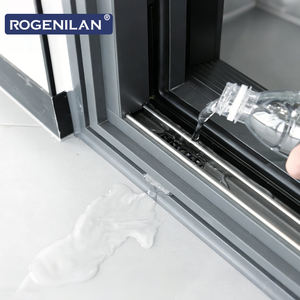 Portes coulissantes en aluminium insonorisées modernes Rogenilan, portes coulissantes à double vitrage avec système <span class=keywords><strong>de</strong></span> drainage - Product Image 6