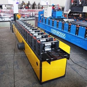 Halbautomat isches Sägen Schneid walze Garage Rolltor Streifen Rollform maschinen Preis - Product Image 6