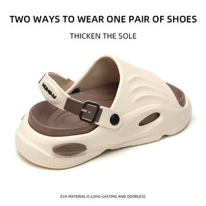 Pantuflas de EVA para Hombre, Ligeras, de Moda, para el Hogar, de Secado Rápido, Impermeables, Suaves y Cómodas, para Interiores y Exteriores, Jardín, Playa, Piscina - Product Image 3