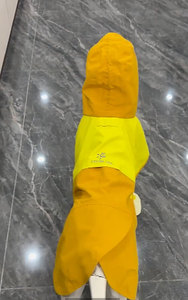 Imperméable pour chien avec capuche, veste de pluie à couverture étendue pour chiens, avec sangles pour les pattes, réfléchissant, trou pour laisse - Product Image 6