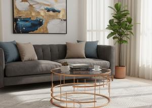 Mesa de centro de lujo de vidrio, diseño moderno con tapa de vidrio templado transparente para sala de estar, suministro al por mayor de muebles. - Product Image 3