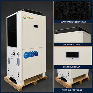 เครื่องปรับอากาศอุตสาหกรรมแบบท่อแนวตั้ง OEM ตัวเครื่องเหล็กสีขาว ปริมาณลม 12000 ลบ.ม./ชม. สำหรับคลังสินค้าขนาดใหญ่ ลงทุนน้อย H - Product Image 2
