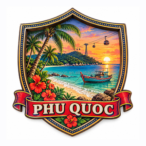 แม่เหล็กติดตู้เย็นของที่ระลึกเวียดนาม ปูคุกและ<span class=keywords><strong>ซา</strong></span><span class=keywords><strong>ปา</strong></span> แบบกำหนดเอง พิมพ์ลาย UV สองชั้นบนแผ่น MDF ขายส่งสำหรับร้านค้าขายของที่ระลึก ร้านค้าท่องเที่ยว และร้านค้าพิพิธภัณฑ์ - Product Image 5