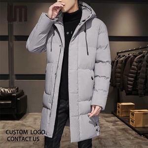 Ventes de liquidation, <span class=keywords><strong>manteau</strong></span> long en polyester et coton de haute qualité, chaud, couleur unie, confortable, parka pour <span class=keywords><strong>homme</strong></span> pour l'hiver - Product Image 2