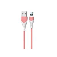 Petite carte tête droite fil d'aspiration magnétique à 360 degrés câble de charge magnétique USB, chargeur haute vitesse tissé en nylon magnétique