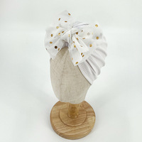 Chapeau en tricot pour nouveau-né, adorable turban en forme de beignet, bonnets doux pour bébés filles, nourrissons et tout-petits
