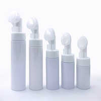 Bouteilles vides en PET pour nettoyant visage et soins de la peau, 100ml, 120ml, 150ml, 220ml, 250ml, avec pompe pulvérisatrice en plastique, impression sérigraphique personnalisée, 100 pièces