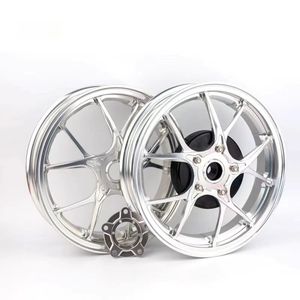 Nouvel ensemble de roues de moto avant et arrière en aluminium forgé de marque OEM pour la course, tailles et couleurs personnalisées, pièce de moto - Product Image 3