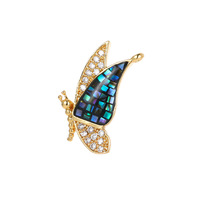 Collier pendentif en forme d'étoile de papillon en nacre, accessoires de mode plaqués or 14 carats, Yuanlong Europe et Amérique, commerce transfrontalier