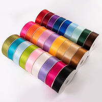 Ruban en satin polyester double face haute densité, impression personnalisée du logo, pour emballage de boîtes cadeaux, ruban décoratif