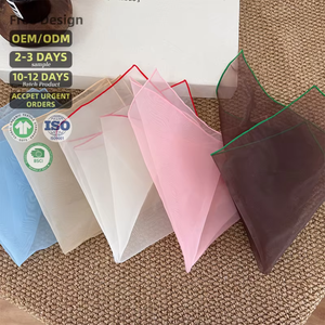 ผ้าออร์แกนซ่ารีไซเคิลรักษ์โลกสำหรับห่อของขวัญ พร้อมตะเข็บโอเวอร์ล็อค - Product Image 5