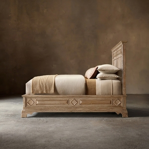Letto <span class=keywords><strong>Oliviero</strong></span> di Lusso in Legno Massello, Letto King o Queen per Hotel e Villa, Personalizzabile, Vendita all'Ingrosso - Product Image 3