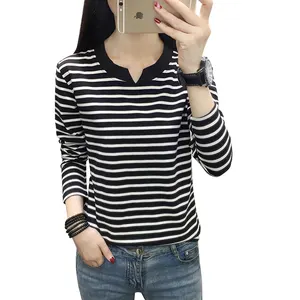 Export tail single cut large long-sleeved women's authentic spring loose T-shirt women