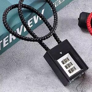 Câble Long <span class=keywords><strong>Master</strong></span> <span class=keywords><strong>lock</strong></span> 3 lettres Serrure de voyage Serrure à combinaison bagages pour ordinateur portable sac à dos tiroir - Product Image 2