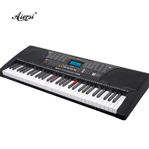 Aiersi Organ Elektronik Desain Profesional 2.2 Cm Ukuran Kunci Keyboard Musik Pencahayaan Piano Elektronik untuk Pemula Musik