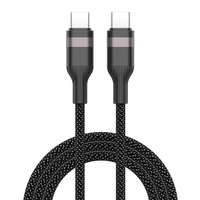Cable USB-C a USB-C de Aleación de Aluminio con Carga Rápida Magnética de 60W para Teléfonos Móviles y Bancos de Energía
