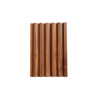 Décoration murale d'intérieur en gros Panneau de revêtement en bois demi-cercle pour la maison