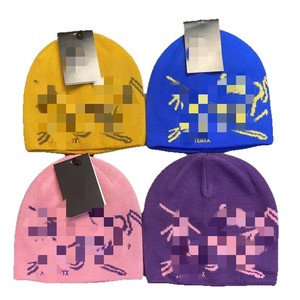 Colección de otoño e invierno 2025, gorro de lana en stock, gorro de punto versátil con estampado Digital de pájaro cálido para el hogar - Product Image 5