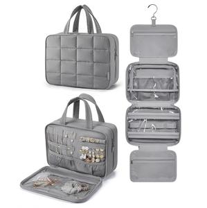 Organizador de Joyas, Bolsa de Maquillaje Acolchada, Bolsa de Aseo Colgante para Viajes, para Artículos de Aseo - Product Image 4