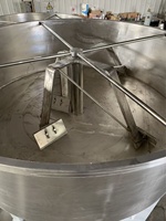 Homogénéisateur industriel automatique à cisaillement élevé avec moteur AC en acier inoxydable à bouche plate pour la production de lotions cosmétiques