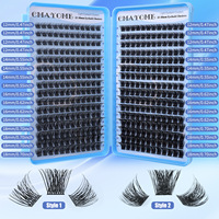 Extensions de cils en grappes effet naturel DIY, 2 styles, grappes de cils individuelles, plateau de longueurs mixtes, cils artificiels légers et réutilisables