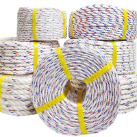 Cordon en polypropylène haute résistance stabilisé aux UV pour filet de sécurité en PP, idéal pour les structures de protection antichute en construction
