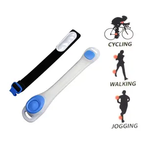 Brassard LED réglable étanche et clignotant ceinture de course sangle LED sécurité sport brassard lumineux pour Jogging cyclisme course à pied