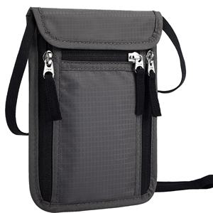 Portefeuille multifonctionnel en nylon à fermeture éclair, anti-vol RFID, personnalisé, pour voyages à l'étranger et billets d'avion – Vente chaude - Product Image 3