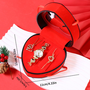 Braccialetto a forma di spada con orologio al quarzo per donna, confezione <span class=keywords><strong>regalo</strong></span> a forma di cuore, ideale per la <span class=keywords><strong>Festa</strong></span> <span class=keywords><strong>della</strong></span> <span class=keywords><strong>Mamma</strong></span>, San Valentino, bomboniere di nozze. - Product Image 2