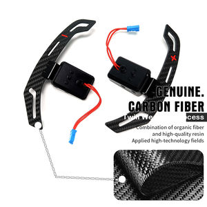 Para <span class=keywords><strong>BMW</strong></span> 3 5 6 7 Series G20 G30 G32 G11 G01 G02 G05 G06 M5 Palanca de cambios magnética de fibra de carbono Palanca de cambios para volante de coche - Product Image 4