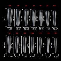 BQAN double forme d'ongle couverture complète cercueil ongles moules en plastique ongles forme Extension doigt pointu doux Uv Gel manucure
