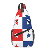 Sac bandoulière de haute qualité avec drapeau du Panama, personnalisable avec logo, sac de poitrine, sac à dos bandoulière, sac de voyage pour poitrine, vente en gros d'usine