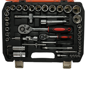 طقم أدوات متعددة الوظائف من RYNEX مع مقبض سقاطة ومجموعة مفاتيح ربط 94 قطعة لإصلاح السيارات - Product Image 2