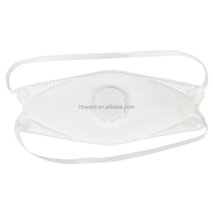 Masques faciaux jetables à valve <span class=keywords><strong>FFP2</strong></span> 5 plis, certifiés CE, écologiques, <span class=keywords><strong>avec</strong></span> bandeau blanc en forme de tête de poisson - Product Image 4
