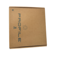 Boîte à pizza en carton ondulé recyclable et portable avec revêtement UV et gaufrage pour emballage de restauration rapide, impression personnalisée de la marque en surface, vente en gros