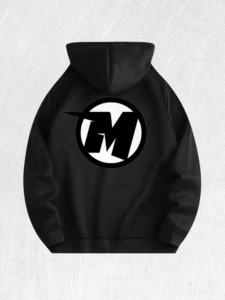 Felpa con Cappuccio con Logo <span class=keywords><strong>Anime</strong></span> '<span class=keywords><strong>M</strong></span>' 100% Cotone Magazzino USA 7 Colori - Product Image 6