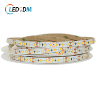 Lampu Strip LED COB SMD2835 5050 8mm DC12V/24V Putih Hangat/Dingin CCT RGB RGBW IP68 Tahan Air Fleksibel dengan Remote Control