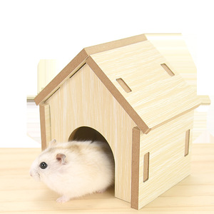Casa de Madera para Hámster, Rectangular, Resistente, Refugio para Mascotas Pequeñas, para Roedores - Product Image 5