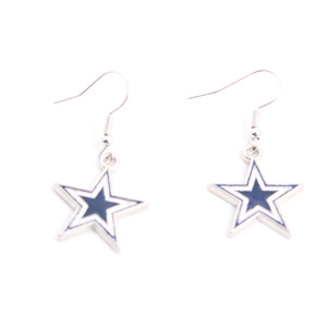 Bán Sỉ Hoa Tai Hạt Charm Kim Loại Tráng Men Cho Đội Bóng Đá Hoa Kỳ Hoa Tai Đội Trưởng Nfl - Product Image 6